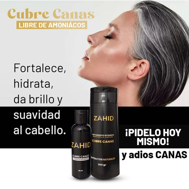 👵CUBRE CANAS ZAHID CAPILAR - ¡DILE ADIÓS A LAS CANAS EN MINUTOS!👵