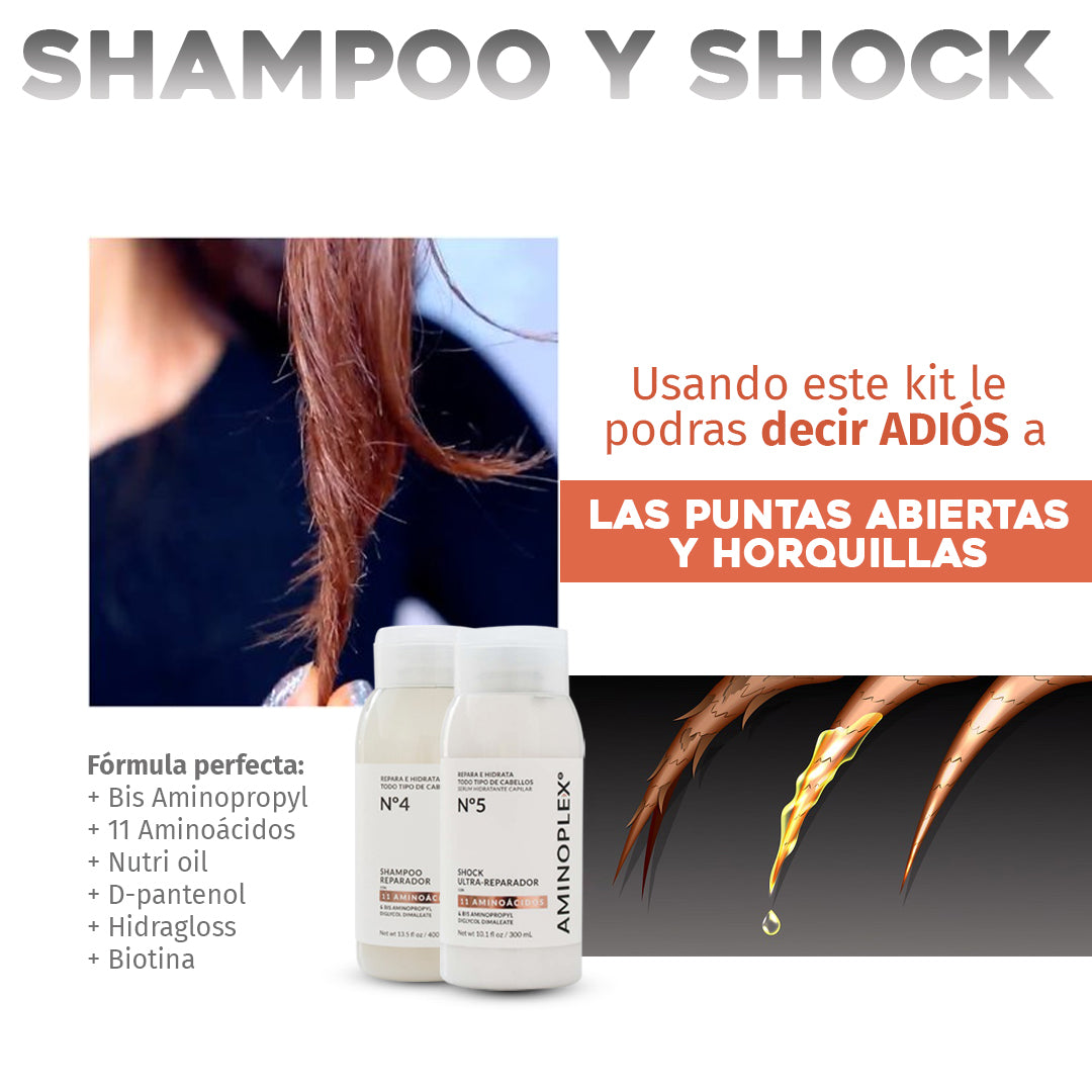 😍SHAMPOO + SHOCK / PASA DE CABELLO ORDINARIO A EXTRAORDINARIO😍