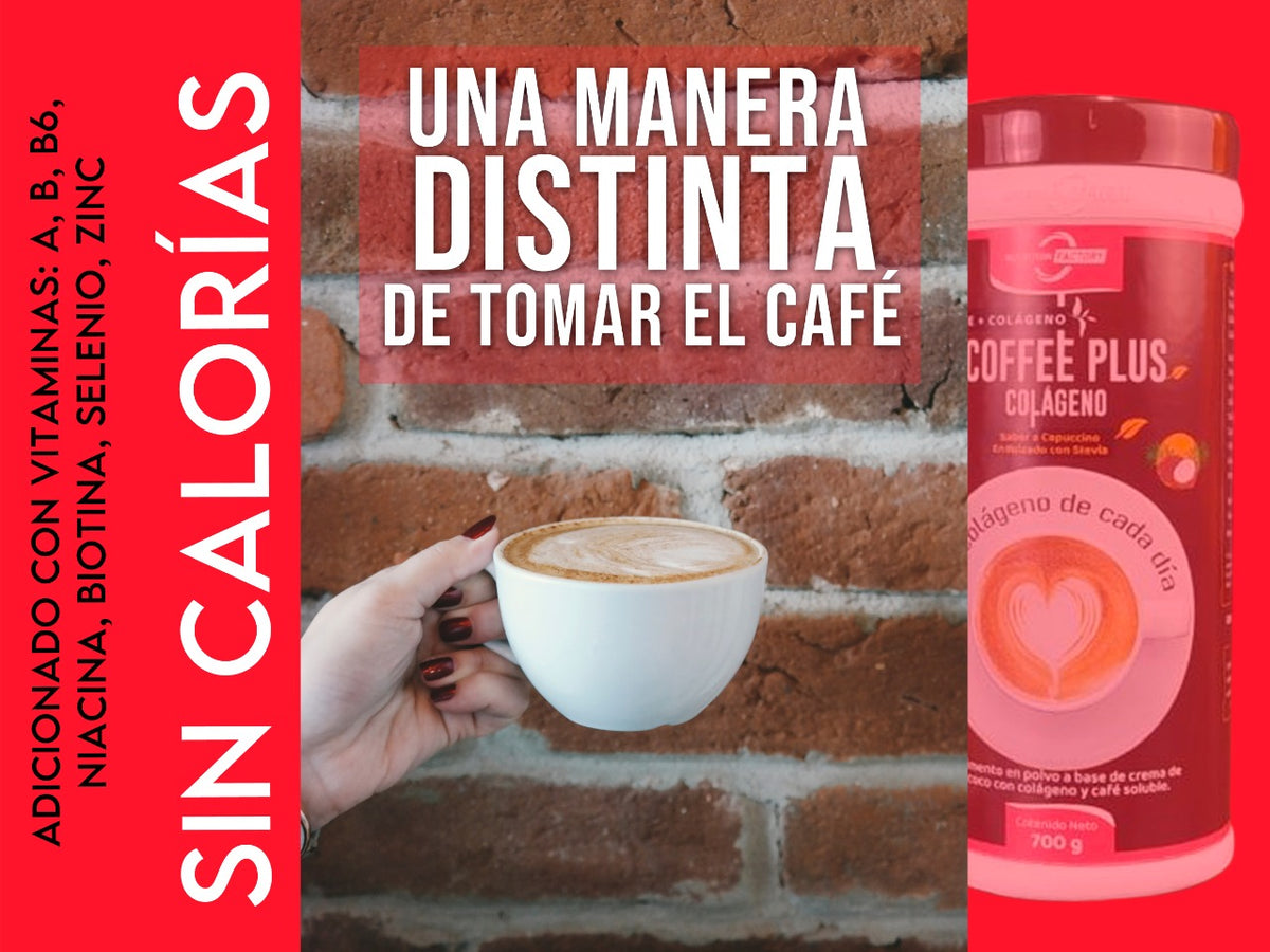 Mezcla perfecta de café y colágeno COFFEE PLUS