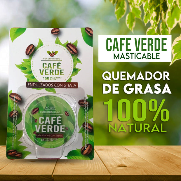 CAFE VERDE MASTICABLE NATURALES 🌟🌟🌟🌟🌟