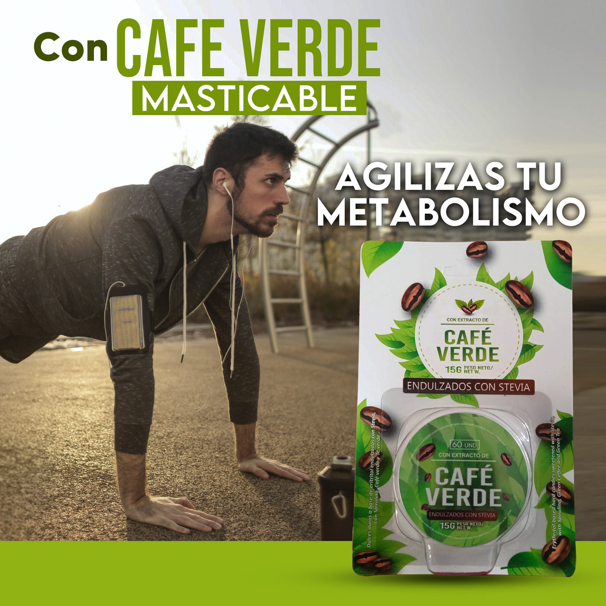 CAFE VERDE MASTICABLE NATURALES 🌟🌟🌟🌟🌟