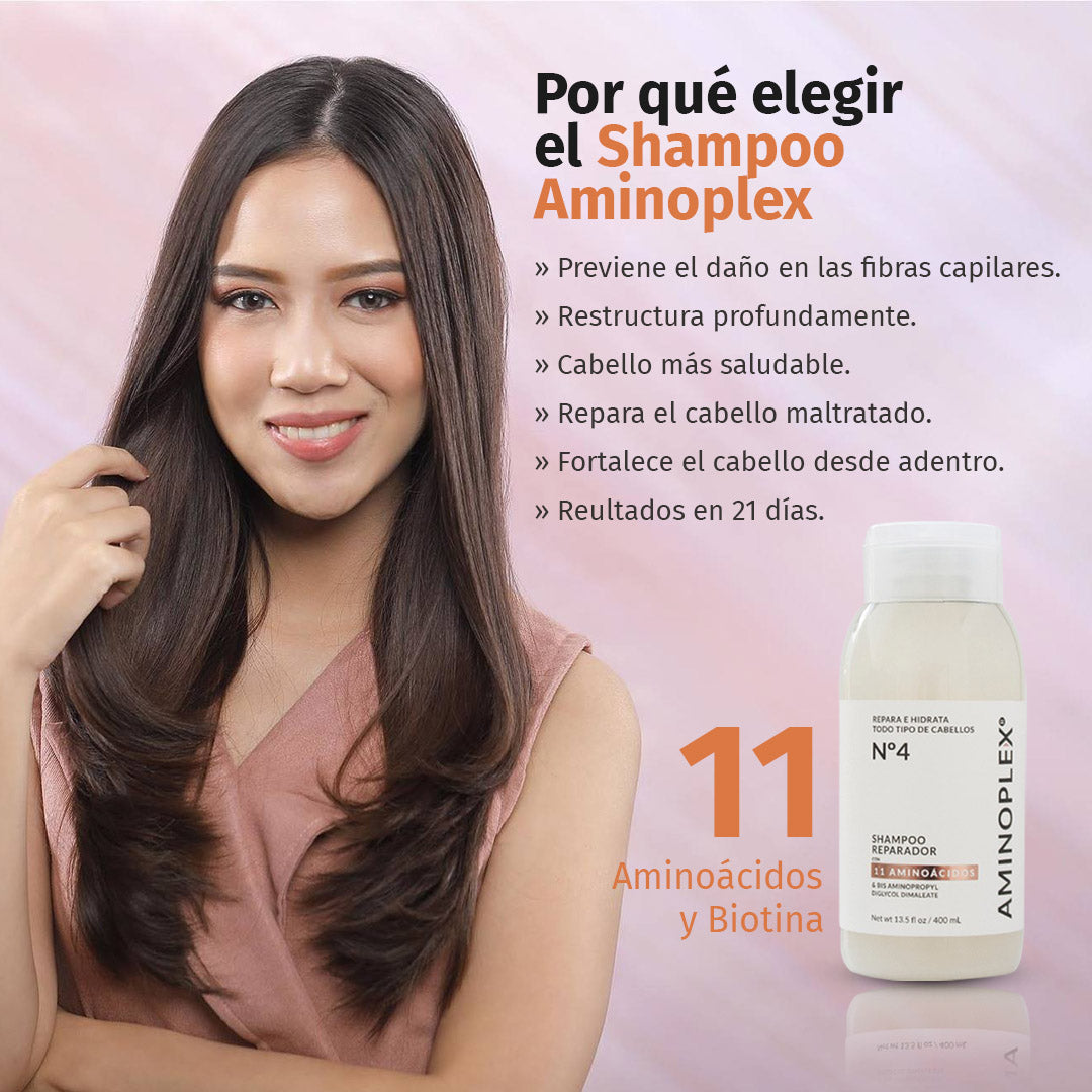 😍SHAMPOO AMINOPLEX / REPARA CUALQUIER CABELLO MALTRATADO😍